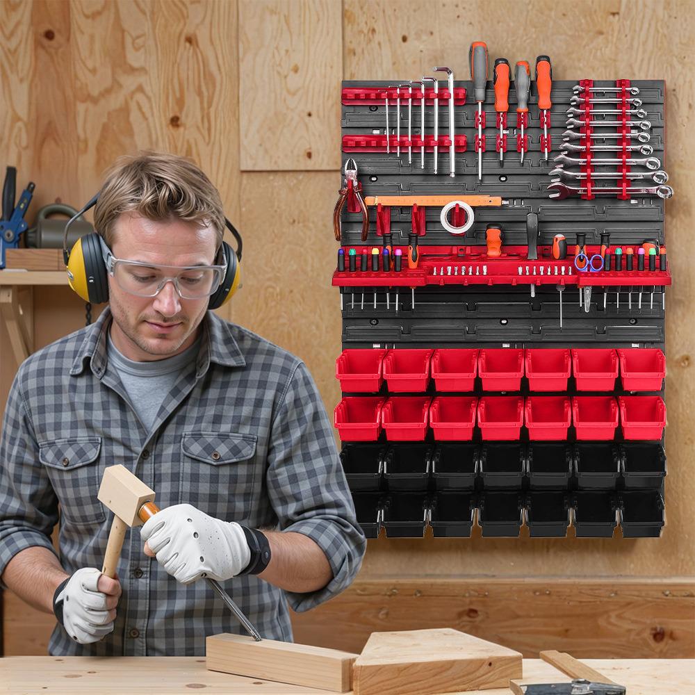 Workshop Tools Storage - Prateleira de Armazenamento de Ferramentas Montada
