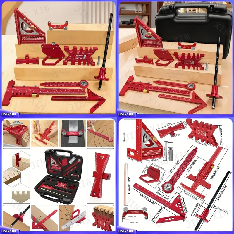 Workshop Joinery Tools - Conjunto de Esquadros Personalizado para Carpinteiro