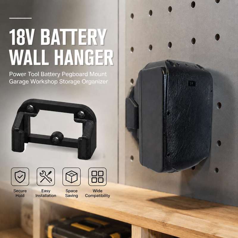 Workshop Tools Hanger - Suporte de Parede para Baterias de