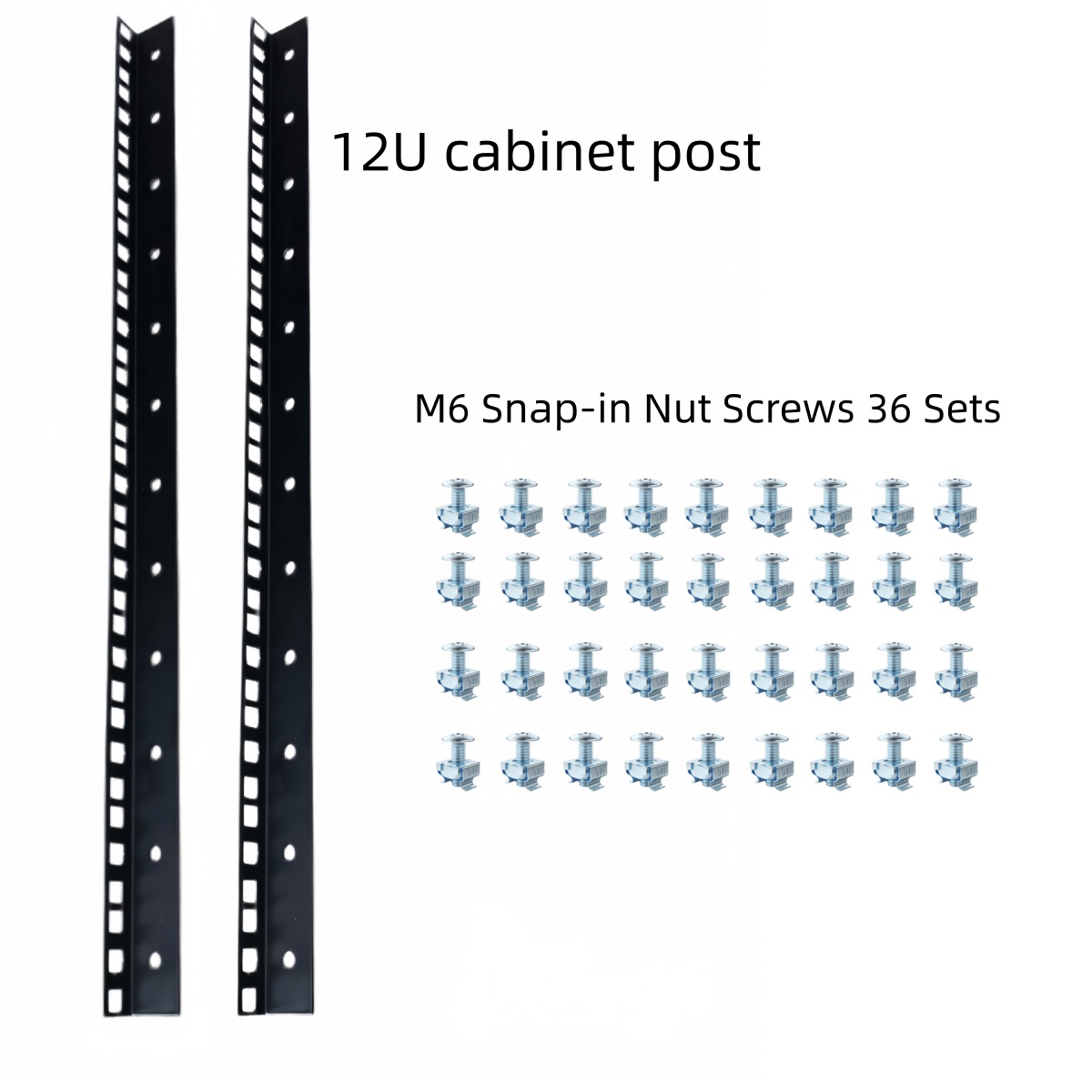 Screw Organizer Kit - Kit de Colunas para Rack 12U