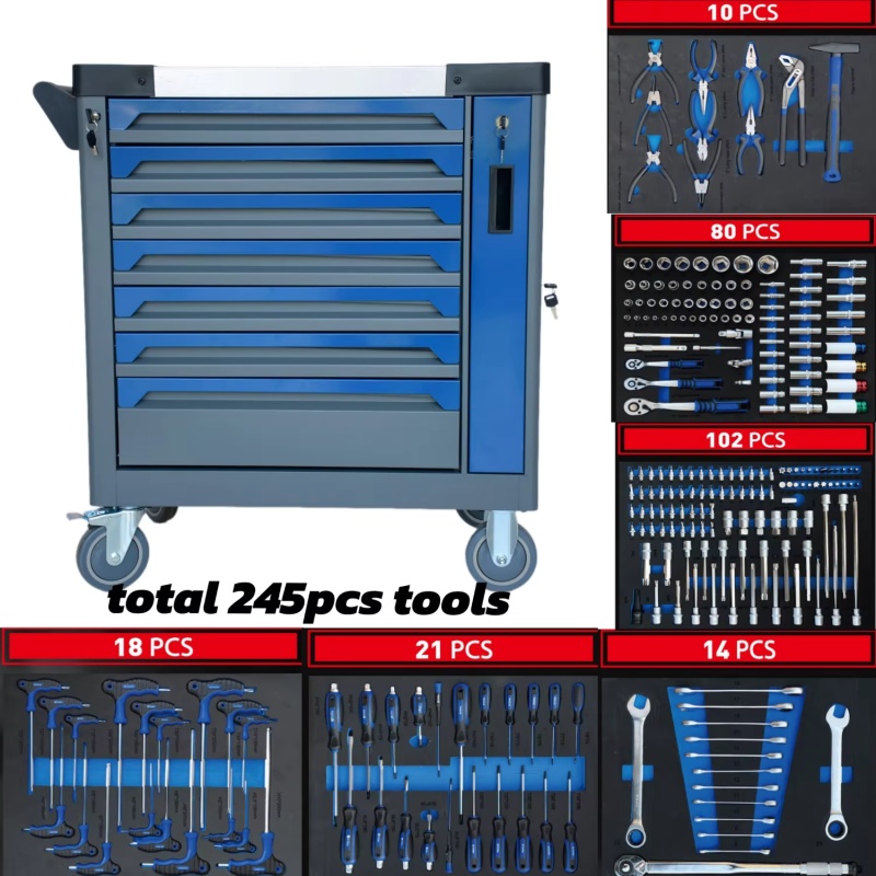 Workshop Tools Storage - Carrinho de Ferramentas de Aço com