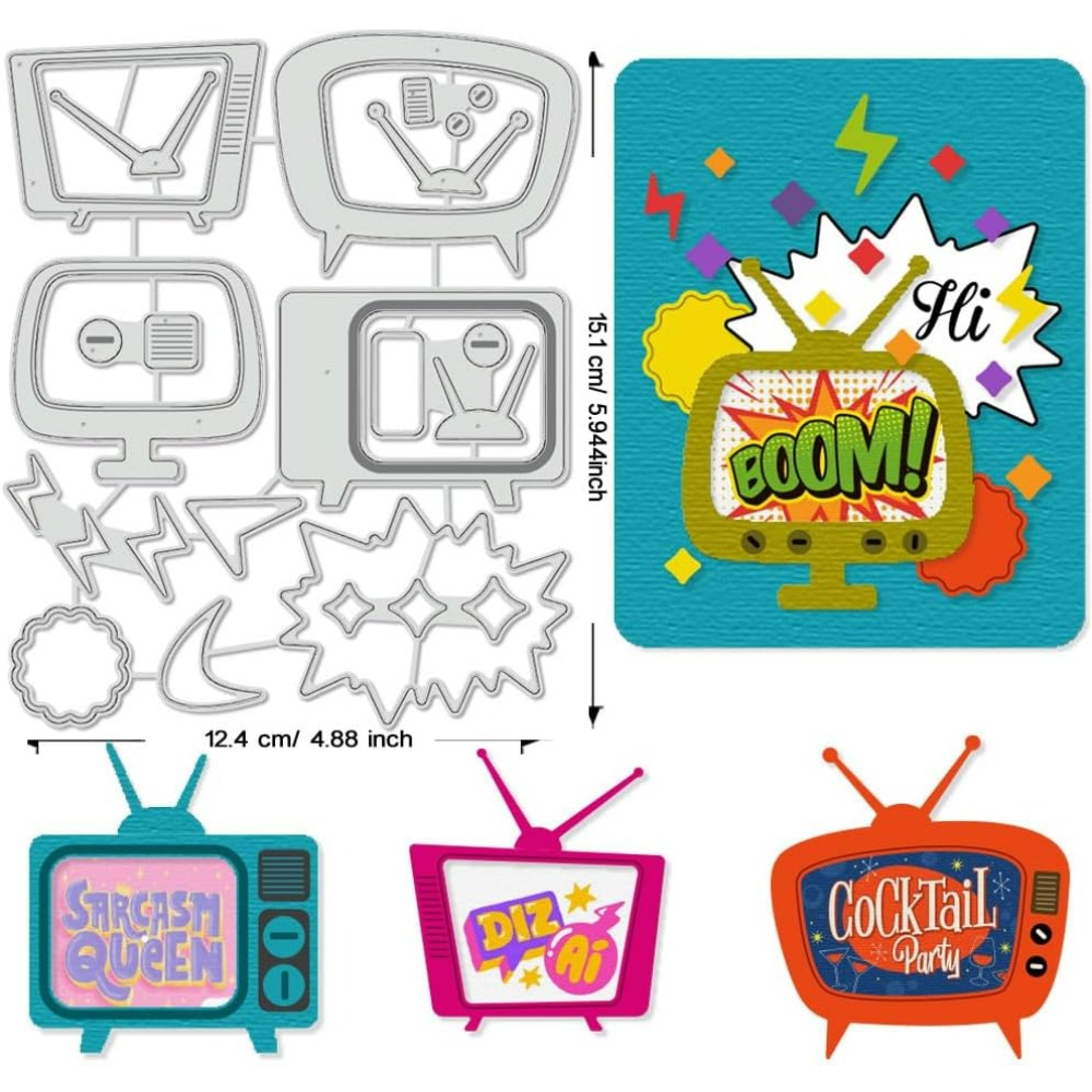 Molde de corte de tv retrô, es - Workshop Tools Diy avaliação e preço