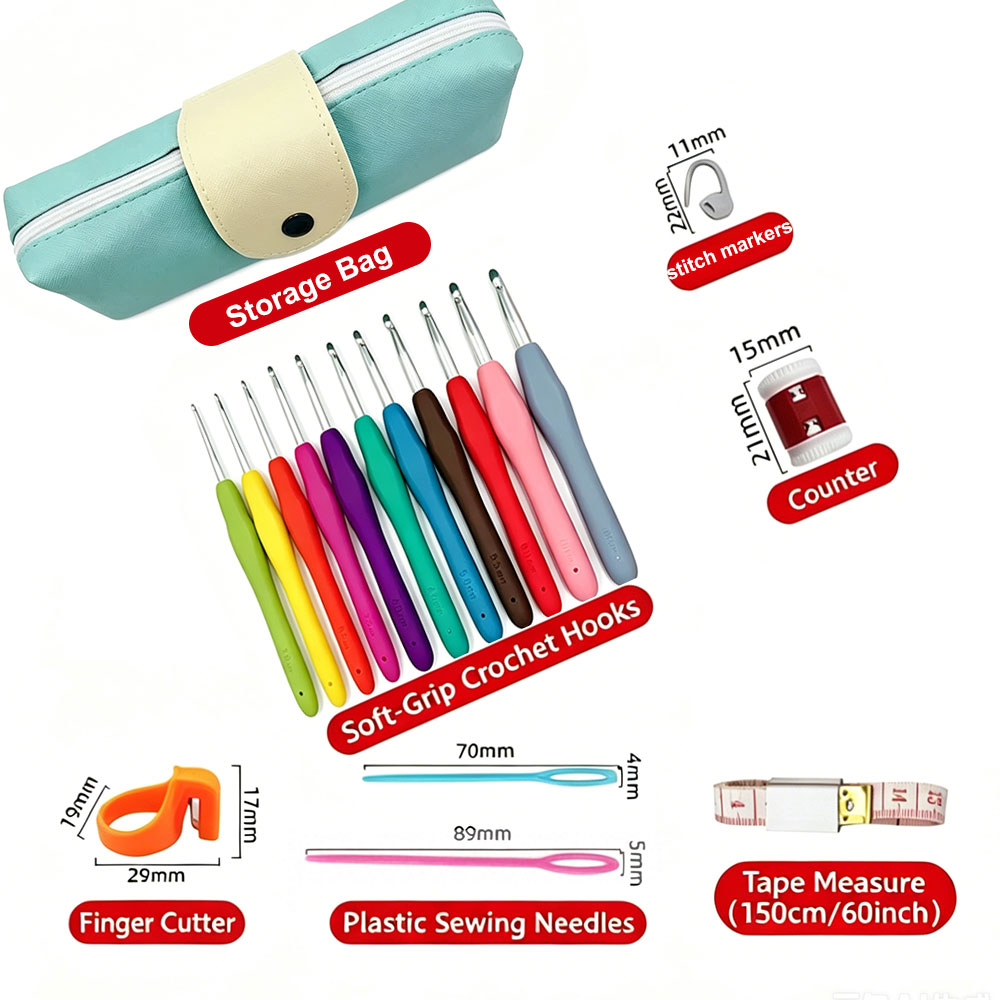 Kit de Agulhas de Crochê com 3 - Workshop Tools Diy avaliação e preço